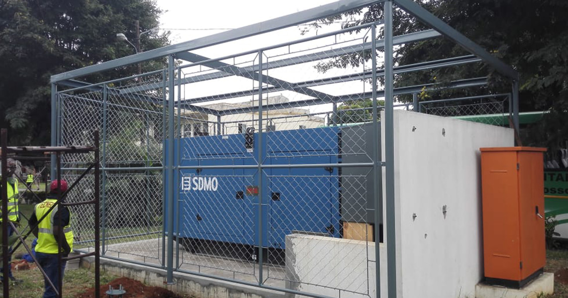 Montagem de um grupo Gerador de 500kVA no Hospital Central de Maputo